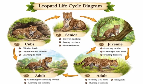 Leopard Life Cycle Diagram: Understanding Each Stage of Growth