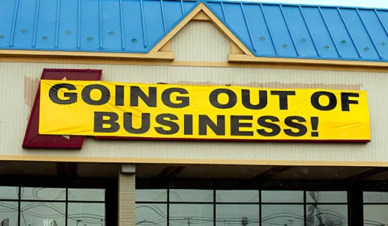 Out of Business Sign: The End of an Adventure